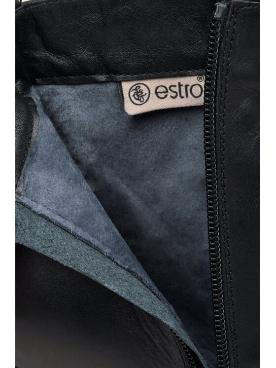 Estro Estro Μποτάκια ER00114699 Μαύρο