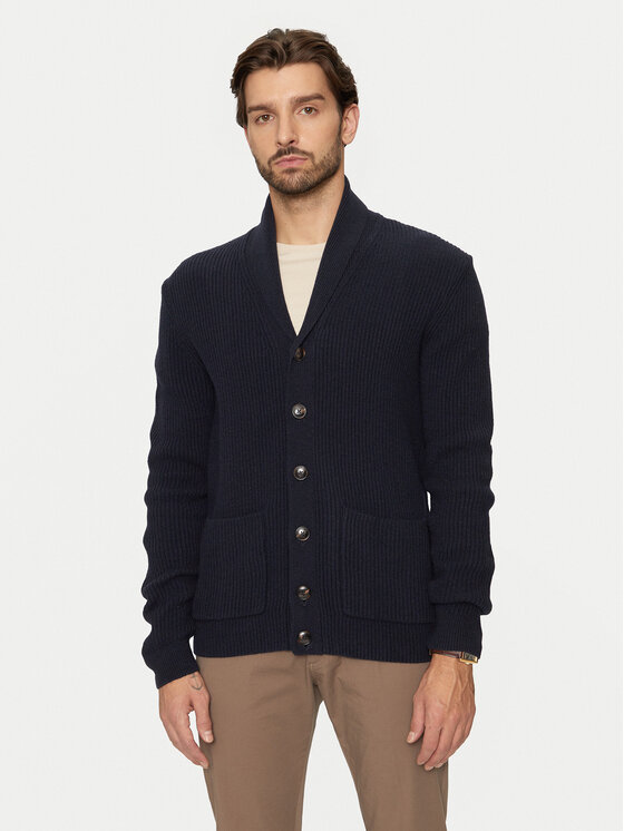 Cardigan Bugatti Bărbați, Mărimea: XXL, Bleumarin, 7600 65567B