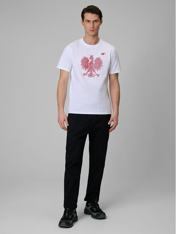 4F 4F T-Shirt TEAMWEAR Biały Regular Fit