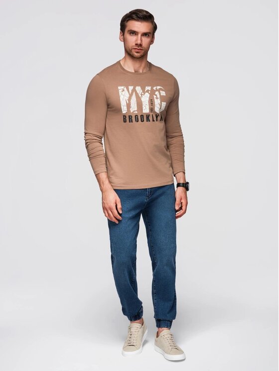 Ombre Ombre Jeansy OM-PADJ-0265 Niebieski Jogger Fit