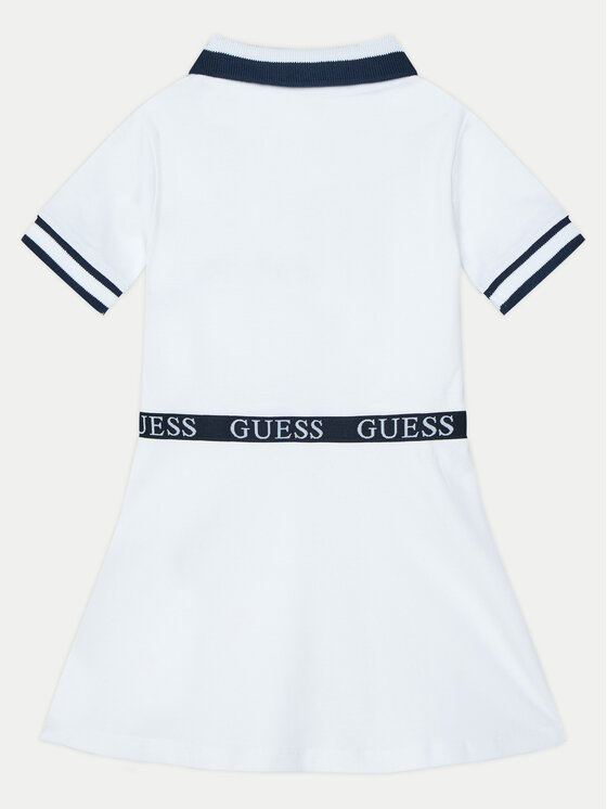 Guess Guess Vsakodnevna obleka K5RK12 K7O64 Bela Regular Fit