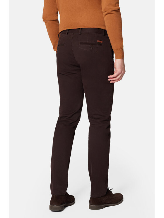 Lancerto Lancerto Chinosy Monaco SP082223000013 Brązowy Slim Fit