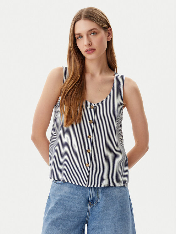 Vero Moda Vero Moda Felső Bumpy 10325830 Sötétkék Standard Fit