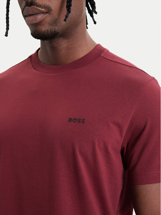 BOSS BOSS Футболка Tee  50506373 Бордовий Regular Fit
