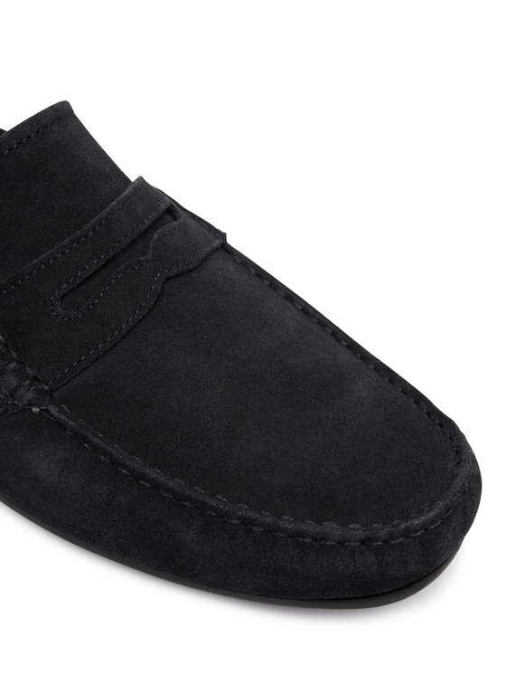 Tommy Hilfiger Tommy Hilfiger Mokasyny Core Hilfiegr Suede Driver FM0FM05789 Granatowy