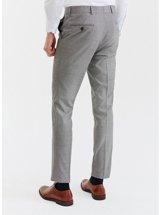 Pako Lorente Pako Lorente Spodnie garniturowe P23SF-6G-029 Brązowy Slim Fit