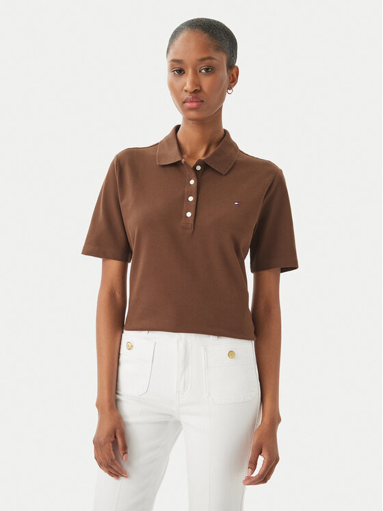 Tommy Hilfiger Tommy Hilfiger Pólóing WW0WW43224 Barna Regular Fit