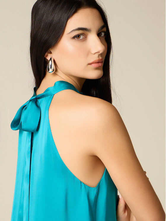 Oltre Oltre Vestito da giorno 7074R005069N015 Turchese Baggy Fit