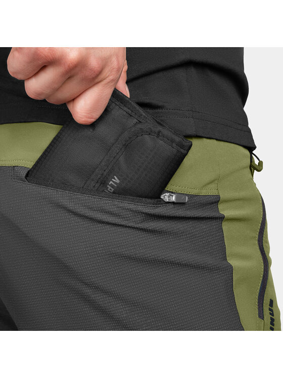 Alpinus Alpinus Spodnie outdoor Dekan Zielony Regular Fit