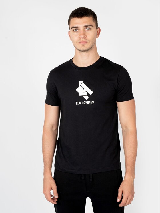Les Hommes Les Hommes T-Shirt LBT1009700P Černá Regular Fit