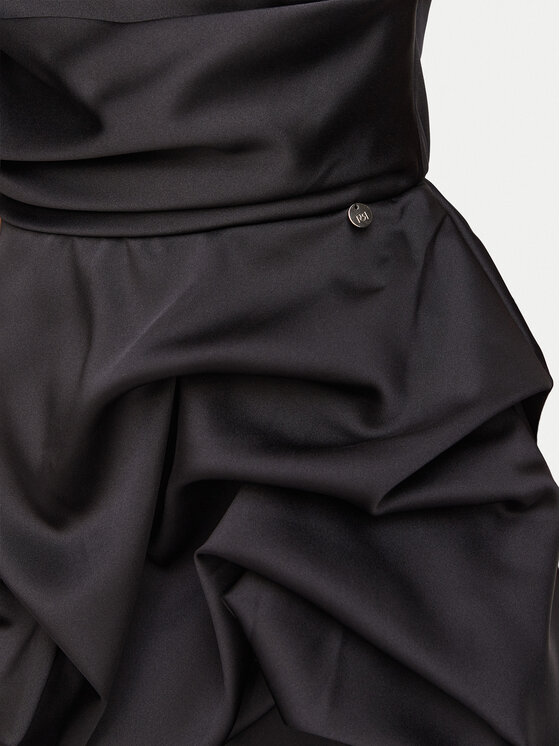 Rinascimento Rinascimento Kokteilinė suknelė CFC0130374003 Juoda Slim Fit