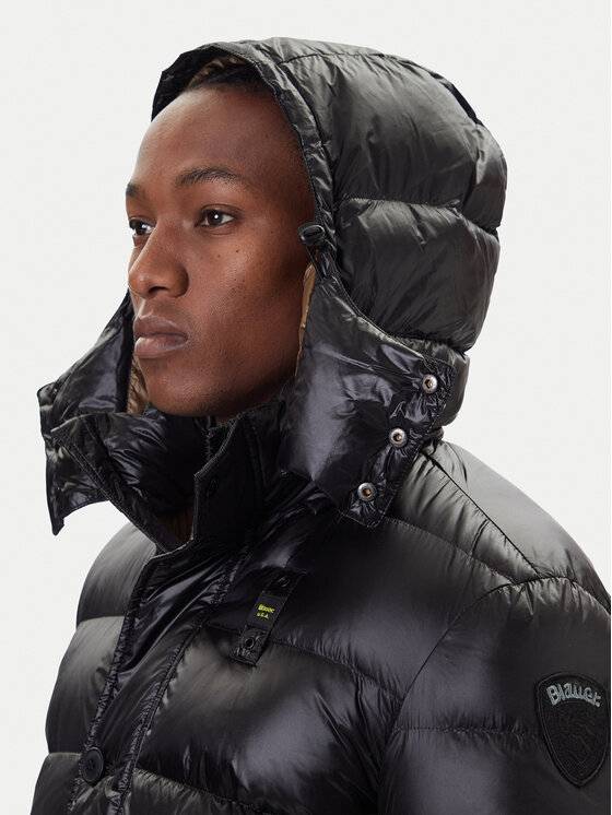 Blauer Blauer Dūnu jaka 25WBLUK03147 Melns Regular Fit