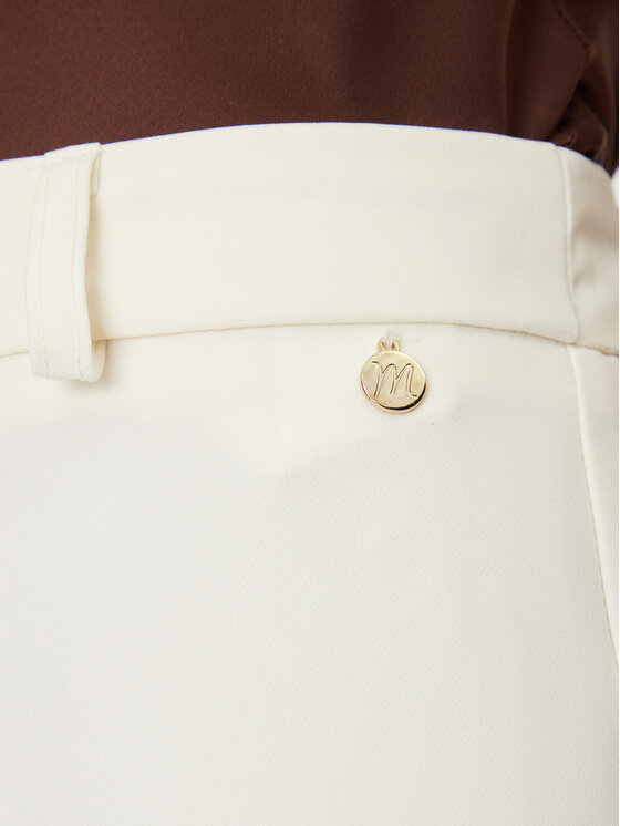 Maryley Maryley Штани з тканини 25EB52Z/M24/43VA Écru Regular Fit