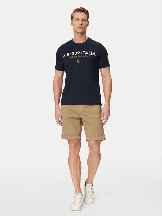 Aeronautica Militare Aeronautica Militare T-Shirt 261TS2523UJ00682 Tmavomodrá Regular Fit