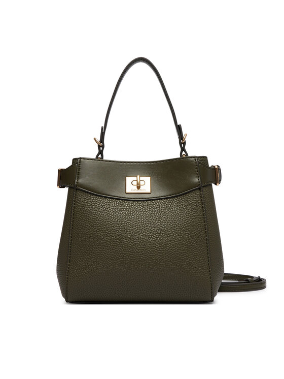 Calvin Klein Calvin Klein Дамска чанта Mix Media Crossbody LV04F3885G Тъмнозелен