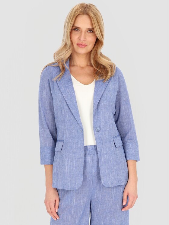 Perso Perso Marynarka VEE252688F Niebieski Regular Fit