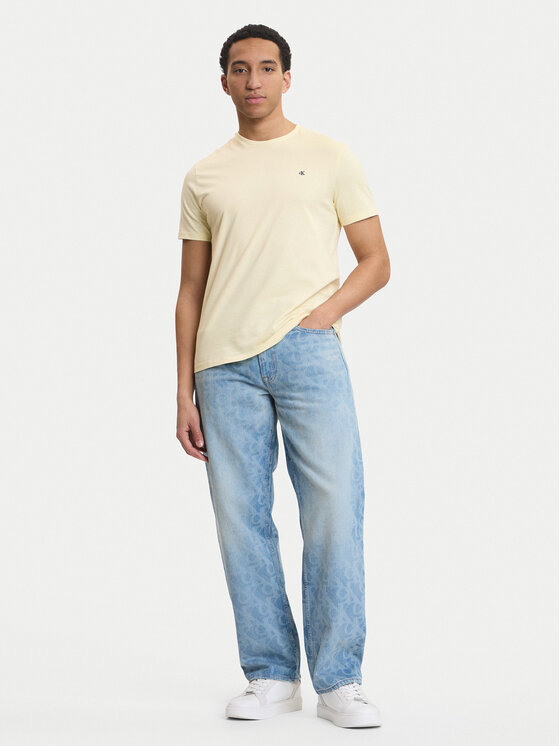 Calvin Klein Jeans Calvin Klein Jeans Tričko Classic Monogram LV04RD254G Écru Regular Fit