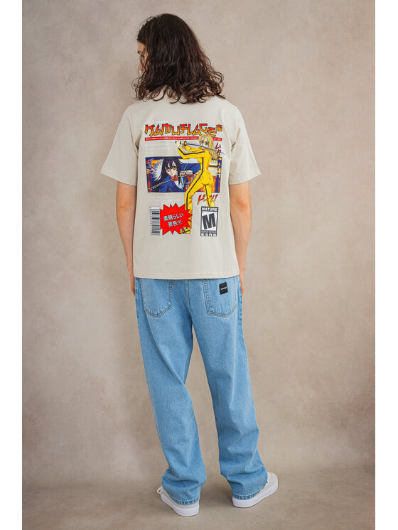 Kamuflage Kamuflage T-Shirt The Bride Beżowy Comfortable Fit