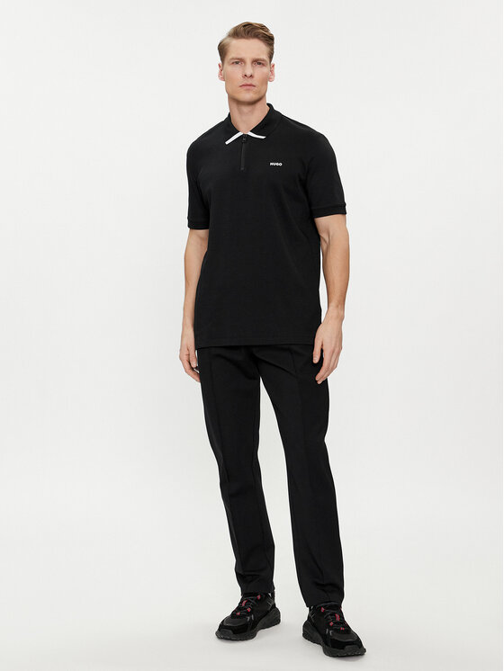 HUGO Hugo Polo Dalomino 50511721 Crna Regular Fit