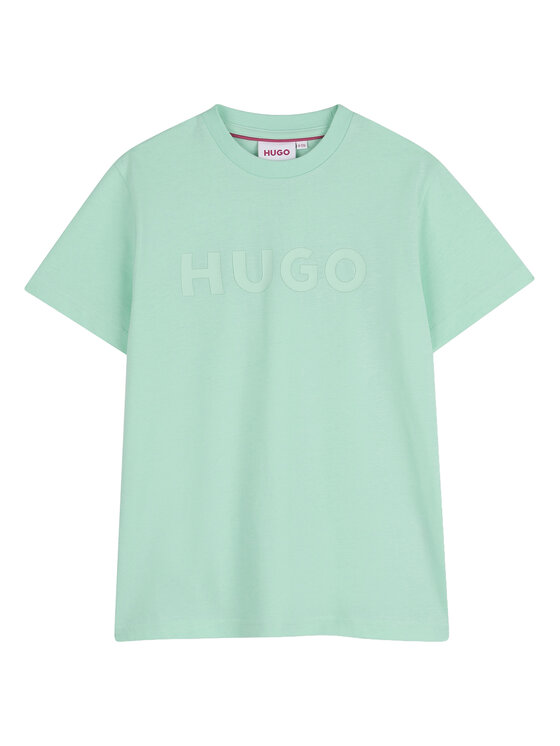 HUGO Tricou G01014 S Verde Regular Fit