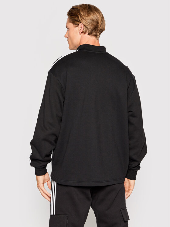 Felpa adicolor 3 Stripes HK7425 Nero Relaxed Fit