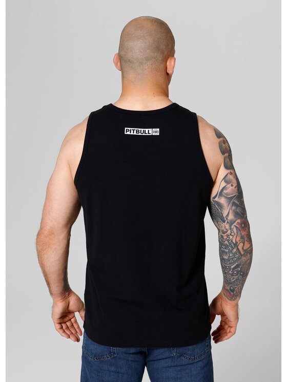 PITBULL PITBULL Tank top Tank Czarny Regular Fit