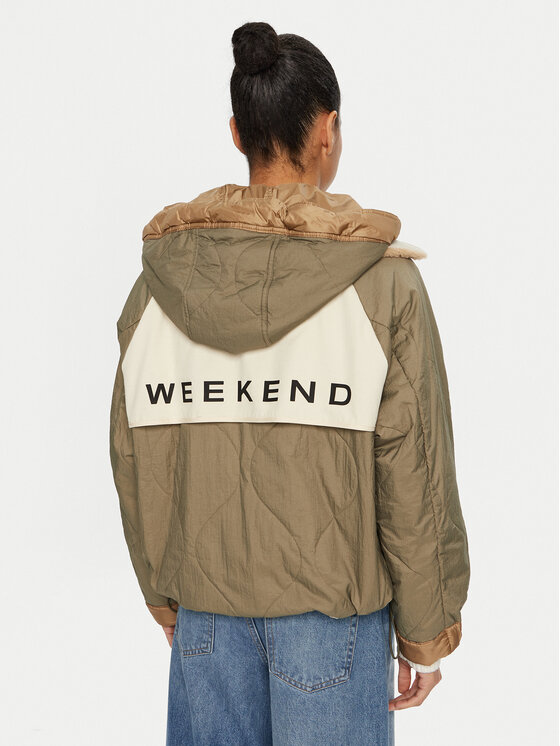 Weekend Max Mara Weekend Max Mara Демісезонна куртка 2425486021650 Хакі Regular Fit