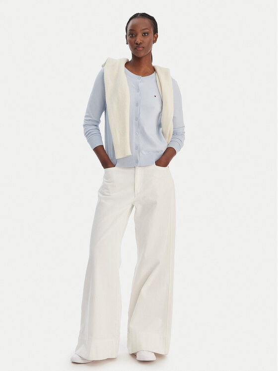 Tommy Hilfiger Tommy Hilfiger Кардиган WW0WW42370 Блакитний Regular Fit