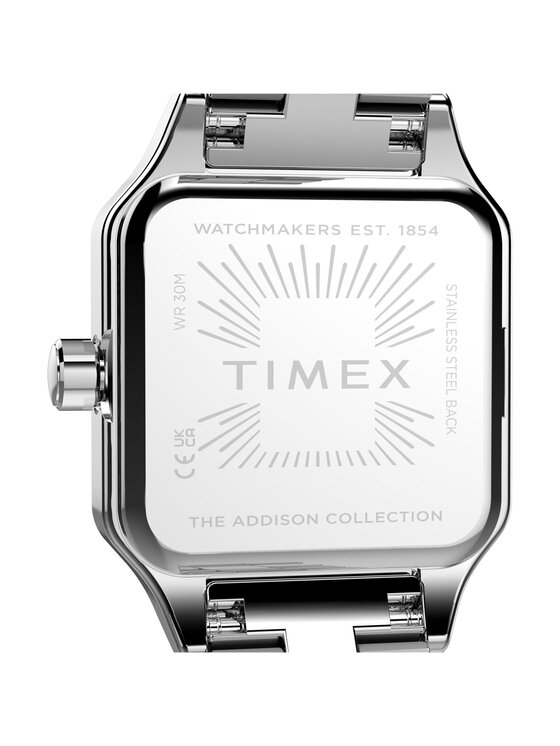 Timex Timex Zegarek TW2Y90300 Srebrny