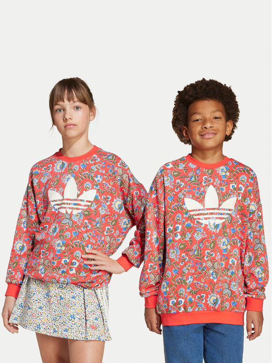 adidas Bluza Liberty London JV7827 Czerwony Loose Fit