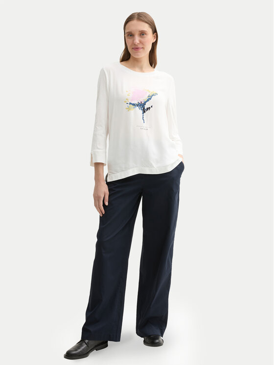 Tom Tailor Tom Tailor Bluză 1043110 Alb Regular Fit