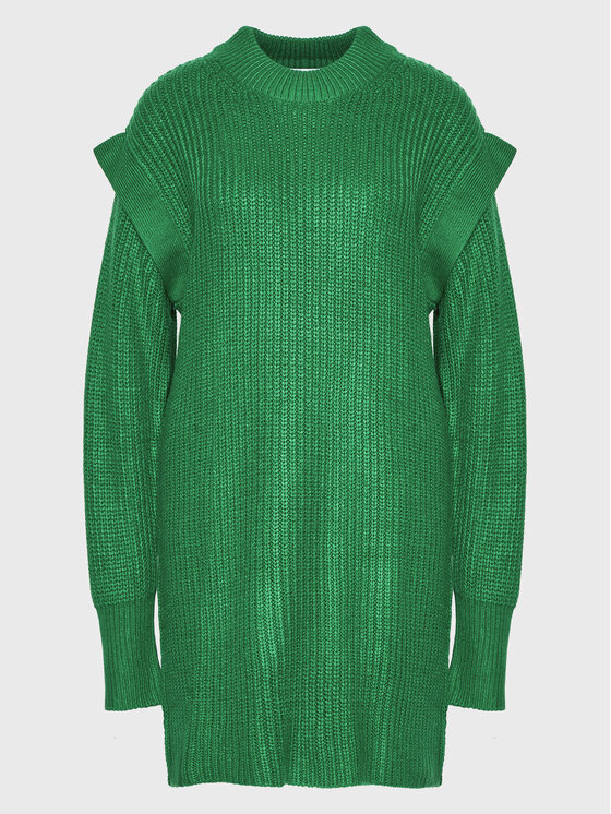 Silvian Heach Silvian Heach Плетена рокля PGA22120VE Зелен Relaxed Fit