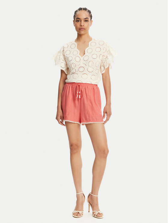 TWINSET TWINSET Μπλουζάκι 251TT2364 Εκρού Loose Fit