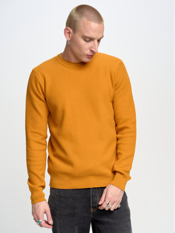Sweter BIG STAR, Rozmiar XXXL, Pomarańczowy, REYLI/703/160