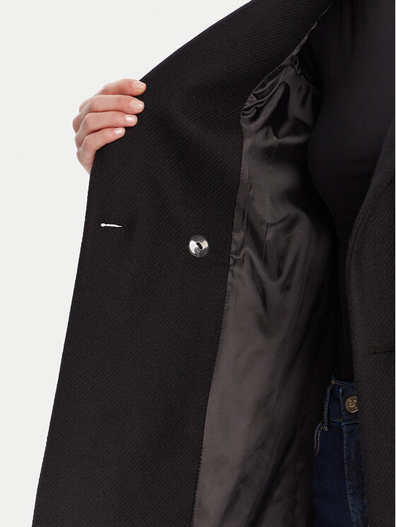 Rinascimento Rinascimento Wollmantel CFC0126218003 Schwarz Regular Fit