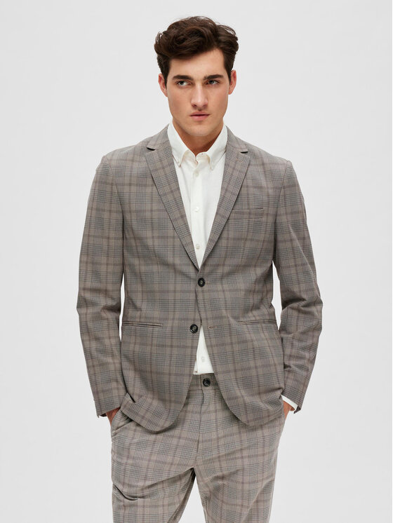 Selected Homme Suknjič 16088501 Siva Slim Fit