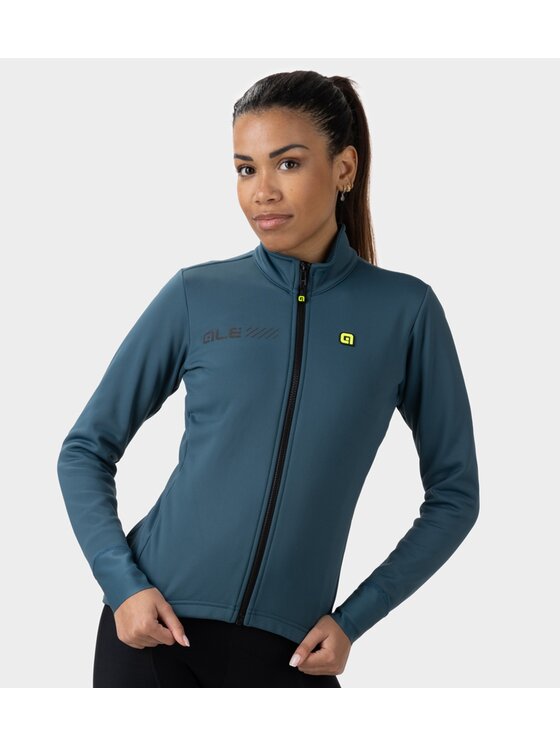 Alé Cycling Alé Cycling Bluza Solid Fondo Plus Zielony Regular Fit