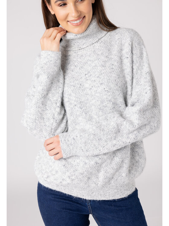 QUIOSQUE QUIOSQUE Sweter QUIOSQUE 6VD002230 Szary Regular Fit