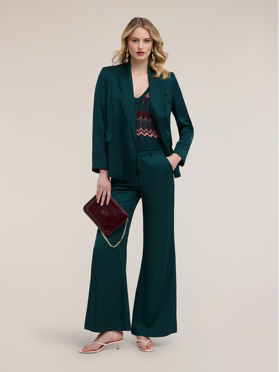 Motivi Motivi Pantaloni di tessuto P069Q004511N035 Verde Over Fit