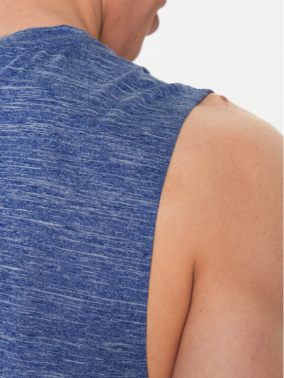 Skechers Skechers Treniņkrekls On The Road Muscle M2TT25 Zils Regular Fit