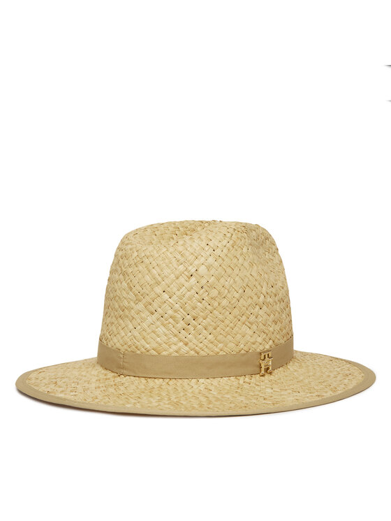 Tommy Hilfiger Tommy Hilfiger Klobouk Premium Beach Fedora AW0AW17135 Béžová