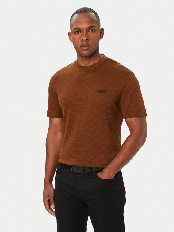 BOSS Тишърт C-Thompson 180_AM 50565175 Кафяв Regular Fit