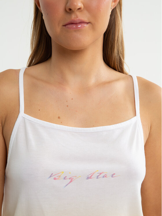 BIG STAR BIG STAR Tank top ROZALIA Żółty Basic Fit
