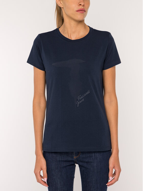 Trussardi Trussardi T-shirt 56T00200 Blu scuro Regular Fit