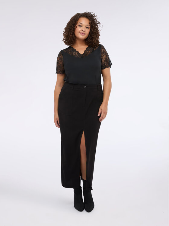 Fiorella Rubino Fiorella Rubino T-shirt G008L008741N033 Nero Regular Fit
