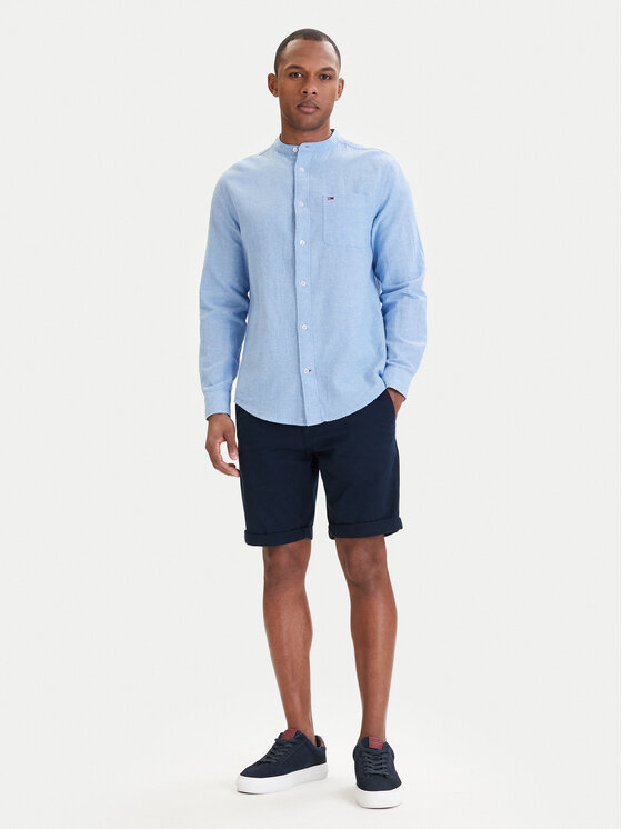 Tommy Jeans Tommy Jeans Hemd DM0DM22756 Himmelblau Regular Fit