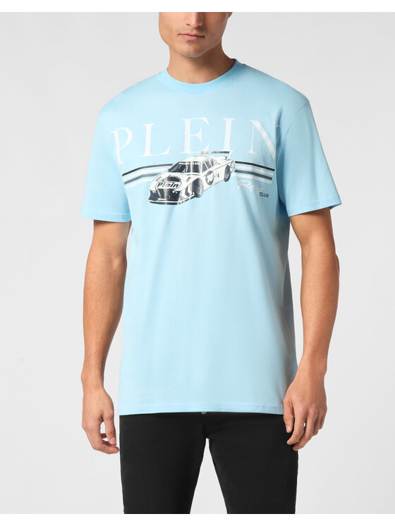 PHILIPP PLEIN PHILIPP PLEIN Tričko 21189 Modrá Regular Fit