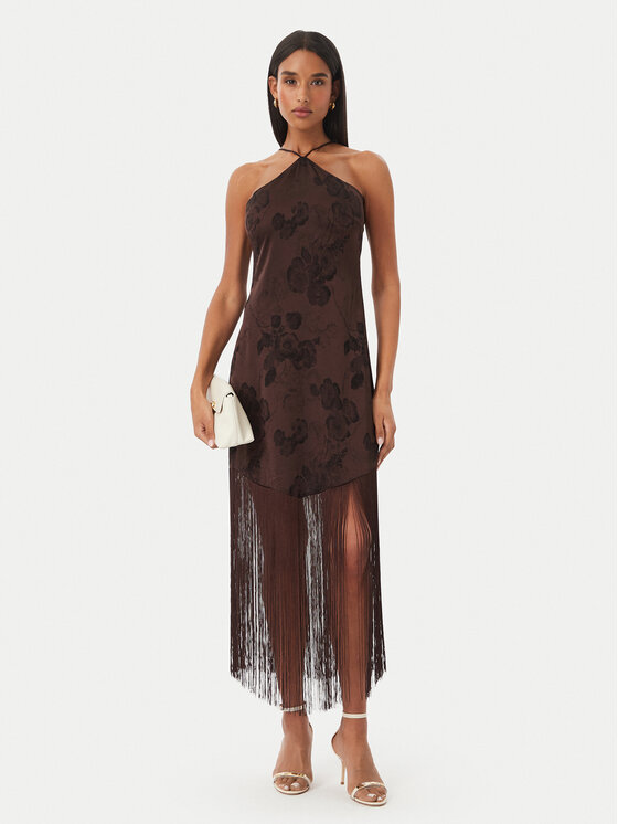 Vero Moda Vero Moda Koktélruha Tathiana 10355696 Sötétbarna Regular Fit