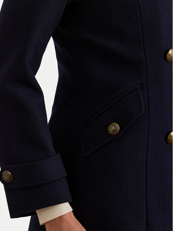 LAUREN RALPH LAUREN LAUREN RALPH LAUREN Vlněný kabát 297P04150002 Tmavomodrá Regular Fit