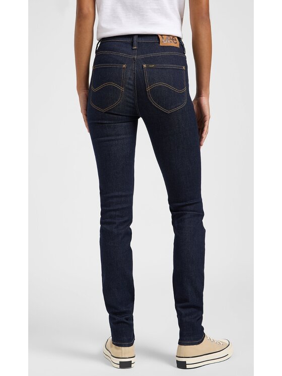 Lee Lee Jeansy Scarlett High Niebieski Skinny Fit